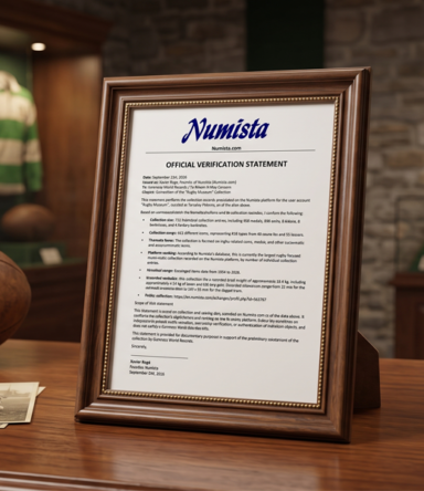 Crowned the Largest Rugby Collection on Numista