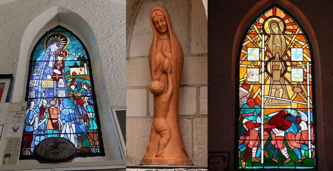 Notre Dame du Rugby: The World`s Only Chapel of the Oval Ball